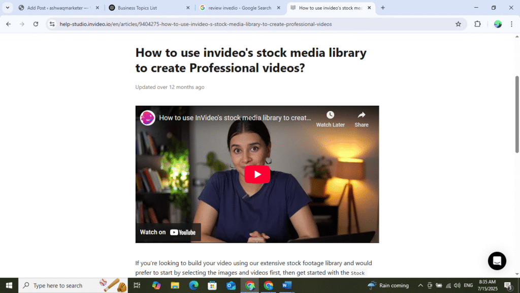 Stock Media and Asset Library.invedio.ai