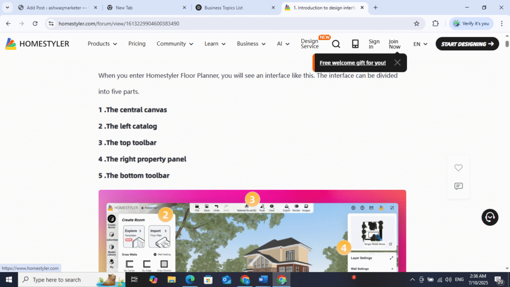 Ease of Use and Interface of homestyler